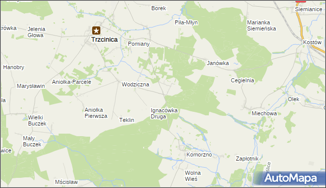 mapa Ignacówka Trzecia, Ignacówka Trzecia na mapie Targeo