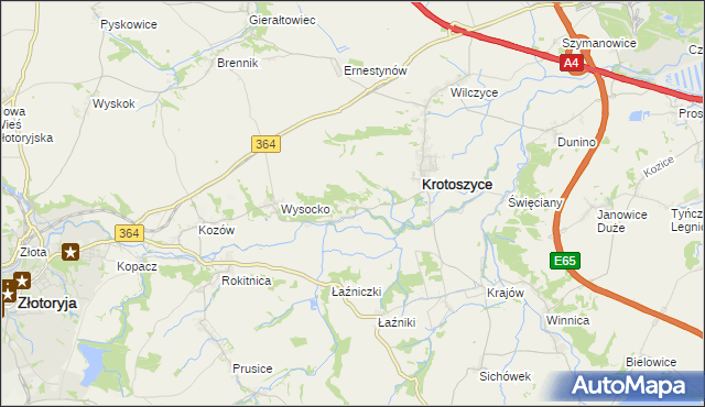 mapa Rzymówka, Rzymówka na mapie Targeo