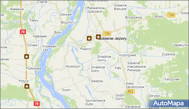 mapa Śniadków Górny A, Śniadków Górny A na mapie Targeo