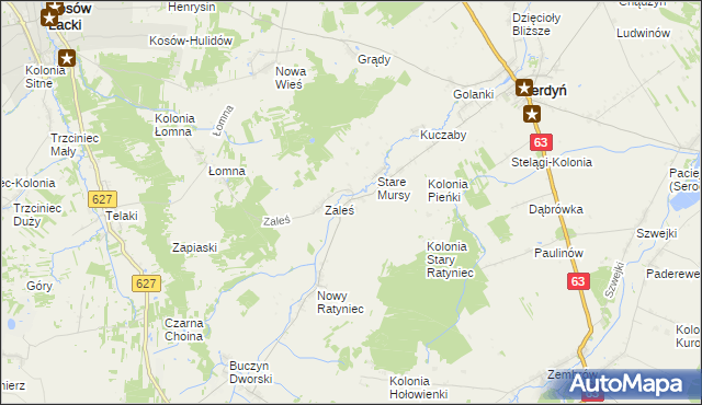 mapa Stary Ratyniec, Stary Ratyniec na mapie Targeo