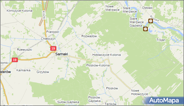 mapa Hołowczyce-Kolonia, Hołowczyce-Kolonia na mapie Targeo