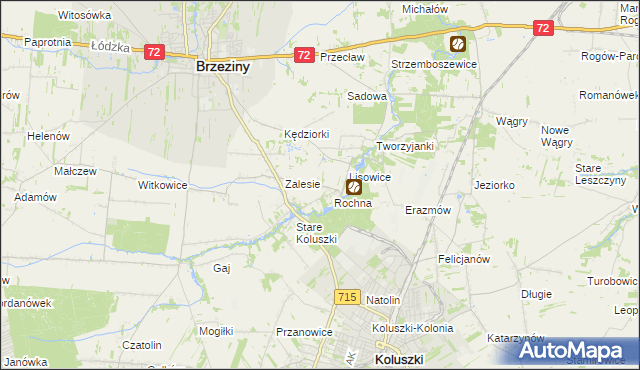 mapa Ścibiorów, Ścibiorów na mapie Targeo