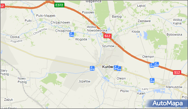 mapa Brzozowa Gać, Brzozowa Gać na mapie Targeo