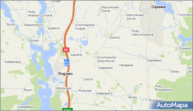 mapa Grochowiska Szlacheckie, Grochowiska Szlacheckie na mapie Targeo