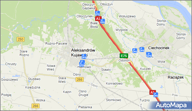 mapa Łazieniec, Łazieniec na mapie Targeo
