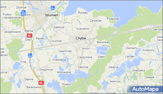 mapa Mnich, Mnich na mapie Targeo