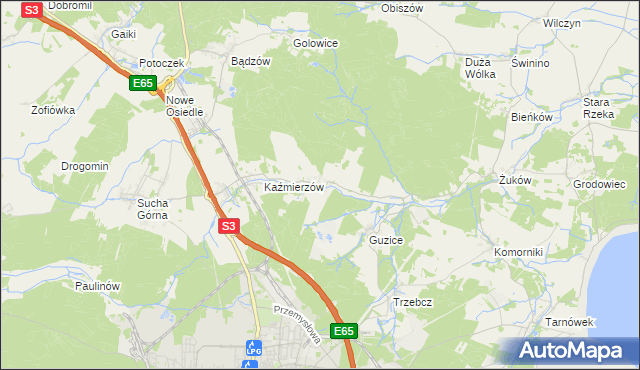 mapa Moskorzyn gmina Polkowice, Moskorzyn gmina Polkowice na mapie Targeo