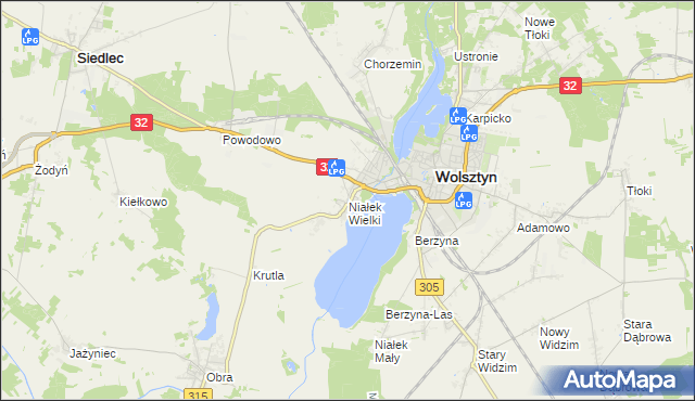 mapa Niałek Wielki, Niałek Wielki na mapie Targeo