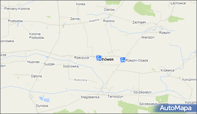 mapa Ulhówek, Ulhówek na mapie Targeo