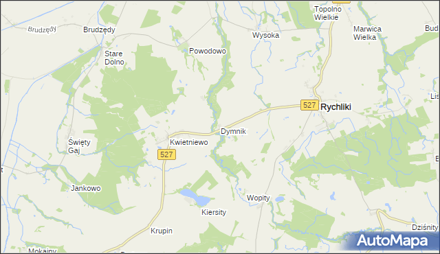 mapa Dymnik, Dymnik na mapie Targeo