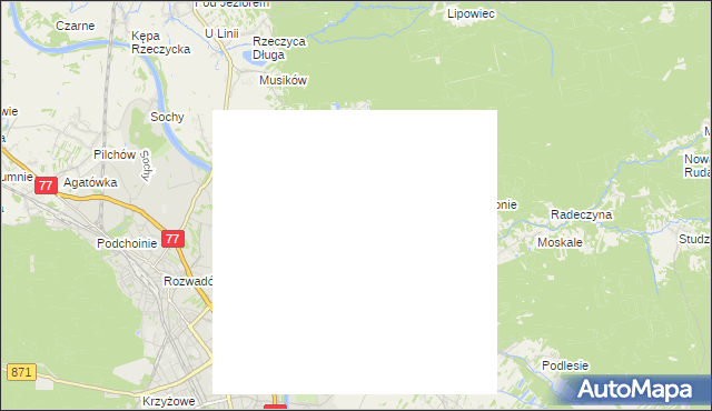 mapa Jastkowice, Jastkowice na mapie Targeo