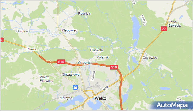 mapa Kołatnik, Kołatnik na mapie Targeo
