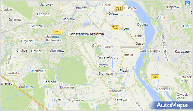 mapa Parcela-Obory, Parcela-Obory na mapie Targeo