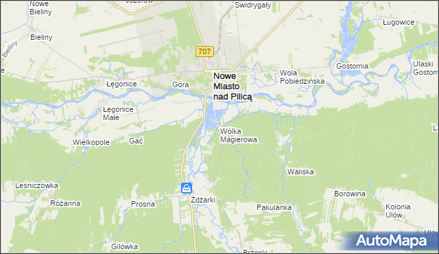 mapa Wólka Magierowa, Wólka Magierowa na mapie Targeo