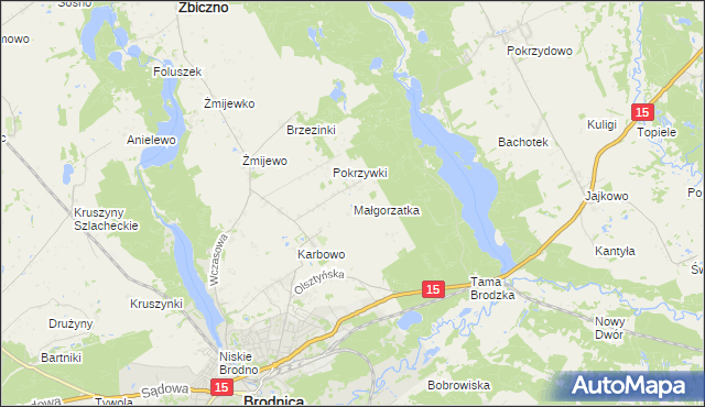 mapa Małgorzatka, Małgorzatka na mapie Targeo