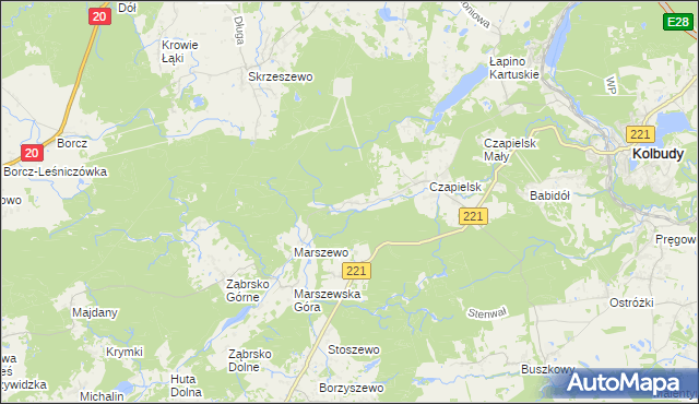 mapa Marszewska Kolonia, Marszewska Kolonia na mapie Targeo