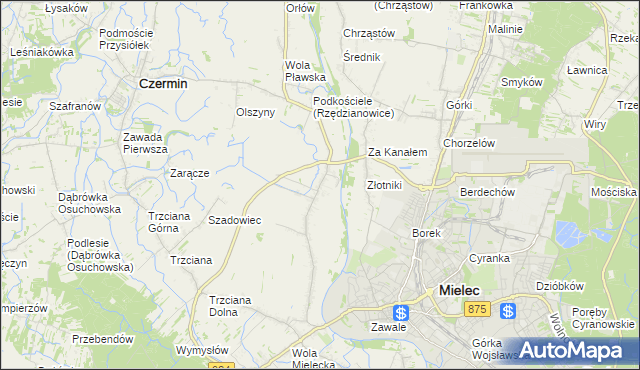 mapa Rzędzianowice, Rzędzianowice na mapie Targeo