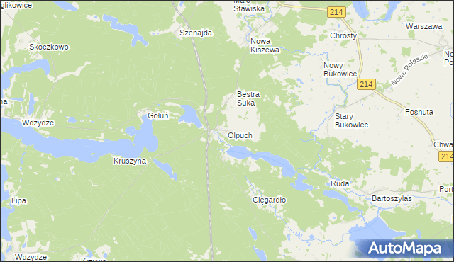 mapa Olpuch, Olpuch na mapie Targeo