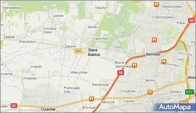 mapa Latchorzew, Latchorzew na mapie Targeo