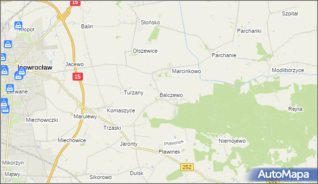 mapa Balczewo, Balczewo na mapie Targeo