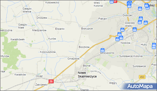 mapa Boczków, Boczków na mapie Targeo
