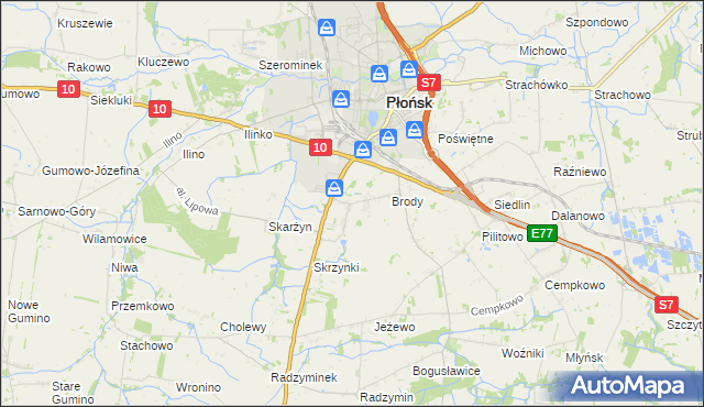 mapa Bońki, Bońki na mapie Targeo