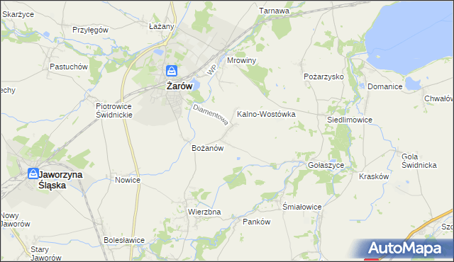 mapa Kalno, Kalno na mapie Targeo