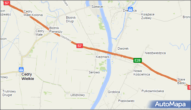 mapa Kiezmark, Kiezmark na mapie Targeo