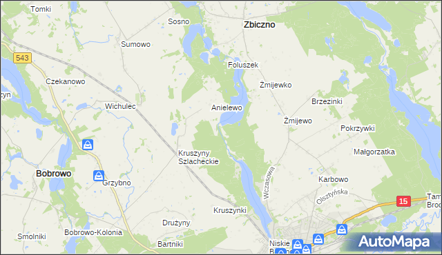 mapa Lisa Młyn, Lisa Młyn na mapie Targeo