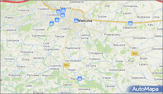 mapa Mietniów, Mietniów na mapie Targeo