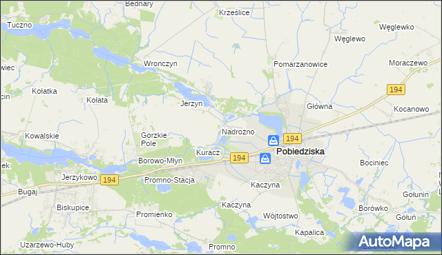 mapa Nadrożno, Nadrożno na mapie Targeo