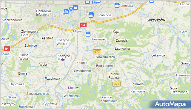 mapa Nowodworze, Nowodworze na mapie Targeo