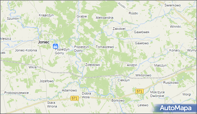 mapa Nowosiółki gmina Nowe Miasto, Nowosiółki gmina Nowe Miasto na mapie Targeo