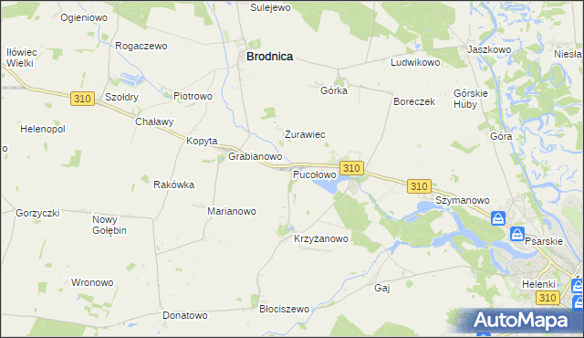 mapa Pucołowo, Pucołowo na mapie Targeo