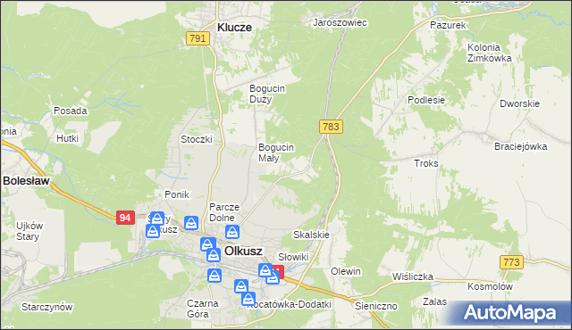mapa Rabsztyn, Rabsztyn na mapie Targeo