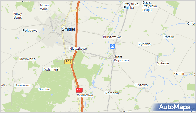 mapa Robaczyn, Robaczyn na mapie Targeo