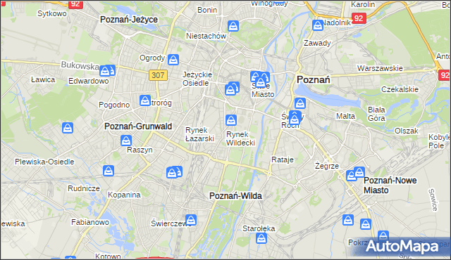 mapa Rynek Wildecki, Rynek Wildecki na mapie Targeo