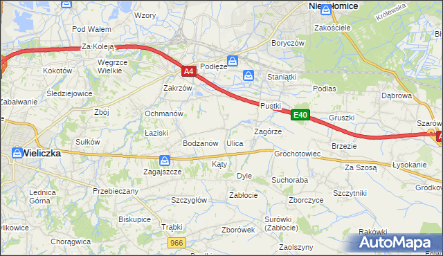 mapa Słomiróg, Słomiróg na mapie Targeo
