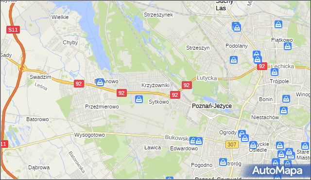 mapa Smochowice, Smochowice na mapie Targeo