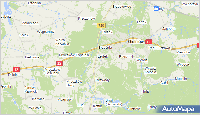 mapa Snarki, Snarki na mapie Targeo