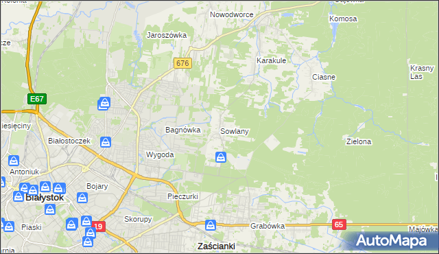mapa Sowlany, Sowlany na mapie Targeo