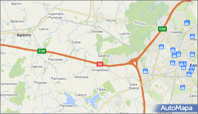 mapa Starki, Starki na mapie Targeo
