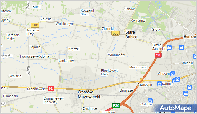 mapa Strzykuły, Strzykuły na mapie Targeo