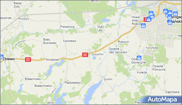 mapa Sucumin, Sucumin na mapie Targeo