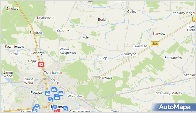 mapa Suleje, Suleje na mapie Targeo