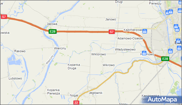 mapa Wiktorowo gmina Gronowo Elbląskie, Wiktorowo gmina Gronowo Elbląskie na mapie Targeo