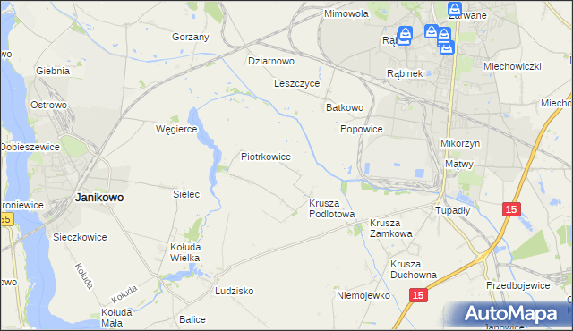 mapa Żalinowo, Żalinowo na mapie Targeo