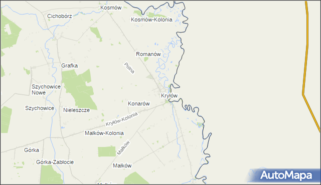 mapa Kryłów, Kryłów na mapie Targeo