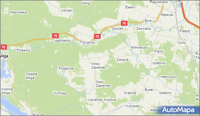 mapa Marianów gmina Garwolin, Marianów gmina Garwolin na mapie Targeo