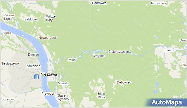mapa Wąkole, Wąkole na mapie Targeo